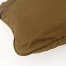 PRADA Shoulder Bag Nylon Brown Silver Auth 151496-16