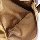 PRADA Shoulder Bag Nylon Brown Silver Auth 151496-11