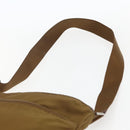 PRADA Shoulder Bag Nylon Brown Silver Auth 151496-14