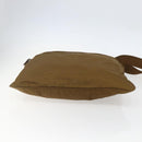 PRADA Shoulder Bag Nylon Brown Silver Auth 151496-5