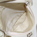 PRADA Shoulder Bag Nylon Beige Silver Auth 151497-26