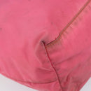 PRADA Tote Bag Nylon Pink Silver Auth 151499-15