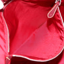 PRADA Tote Bag Nylon Pink Silver Auth 151499-21