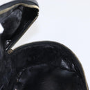 GUCCI Bamboo vanity Hand Bag Patent leather Black Gold 032 1705 0150 Auth 151500-18