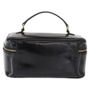 GUCCI Bamboo vanity Hand Bag Patent leather Black Gold 032 1705 0150 Auth 151500-3