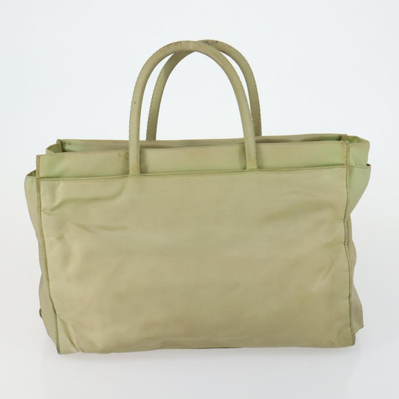 PRADA Hand Bag Nylon 2 Set Black Beige Auth 151501