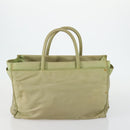 PRADA Hand Bag Nylon 2 Set Black Beige Auth 151501-12