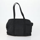 PRADA Hand Bag Nylon 2 Set Black Beige Auth 151501-3