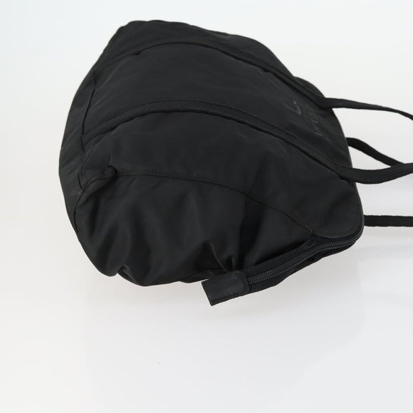 PRADA Hand Bag Nylon 2 Set Black Beige Auth 151501