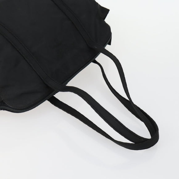 PRADA Hand Bag Nylon 2 Set Black Beige Auth 151501