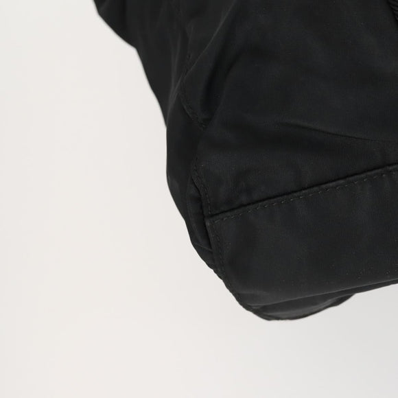 PRADA Hand Bag Nylon 2 Set Black Beige Auth 151501