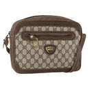 GUCCI GG Supreme Shoulder Bag PVC Beige Gold Auth 151504-1