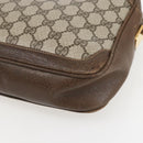 GUCCI GG Supreme Shoulder Bag PVC Beige Gold Auth 151504-12