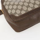 GUCCI GG Supreme Shoulder Bag PVC Beige Gold Auth 151504-13