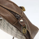 GUCCI GG Supreme Shoulder Bag PVC Beige Gold Auth 151504-14