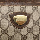 GUCCI GG Supreme Shoulder Bag PVC Beige Gold Auth 151504-15