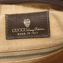 GUCCI GG Supreme Shoulder Bag PVC Beige Gold Auth 151504-16