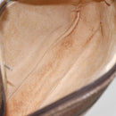 GUCCI GG Supreme Shoulder Bag PVC Beige Gold Auth 151504-18