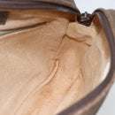 GUCCI GG Supreme Shoulder Bag PVC Beige Gold Auth 151504-19