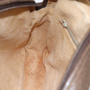 GUCCI GG Supreme Shoulder Bag PVC Beige Gold Auth 151504-20