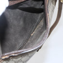 GUCCI GG Supreme Shoulder Bag PVC Beige Gold Auth 151504-22