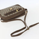 GUCCI GG Supreme Shoulder Bag PVC Beige Gold Auth 151504-7