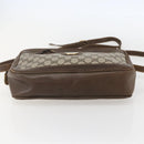 GUCCI GG Supreme Shoulder Bag PVC Beige Gold Auth 151504-9