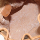 GUCCI Shoulder Bag Leather Brown Gold Auth 151505-17