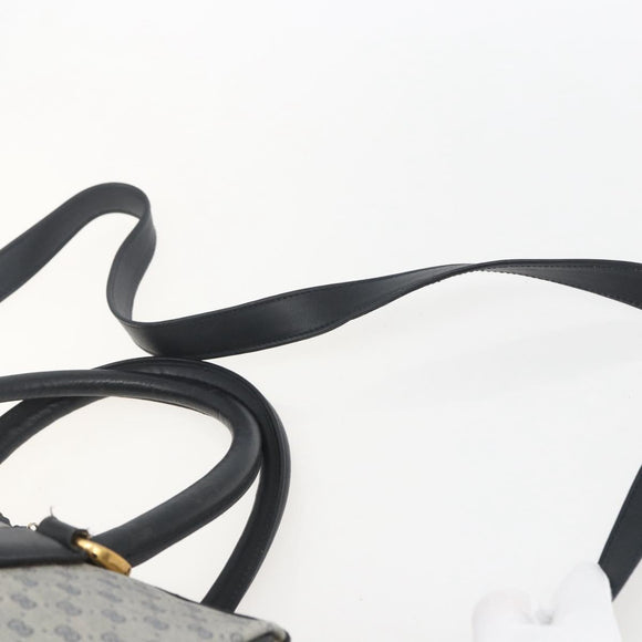 GUCCI Micro GG Supreme Hand Bag PVC Navy Gold 002 58 0033 Auth 151506