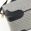 GUCCI Micro GG Supreme Hand Bag PVC Navy Gold 002 58 0033 Auth 151506-13