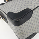 GUCCI Micro GG Supreme Hand Bag PVC Navy Gold 002 58 0033 Auth 151506-15