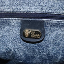 GUCCI Micro GG Supreme Hand Bag PVC Navy Gold 002 58 0033 Auth 151506-17