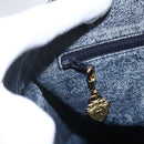 GUCCI Micro GG Supreme Hand Bag PVC Navy Gold 002 58 0033 Auth 151506-18