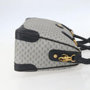 GUCCI Micro GG Supreme Hand Bag PVC Navy Gold 002 58 0033 Auth 151506-5