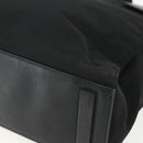 PRADA Tote Bag Nylon Black Silver Auth 151507-9