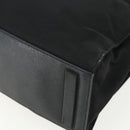 PRADA Tote Bag Nylon Black Silver Auth 151507-15