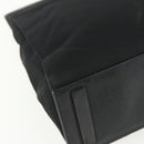 PRADA Tote Bag Nylon Black Silver Auth 151507-16