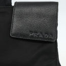 PRADA Tote Bag Nylon Black Silver Auth 151507-10