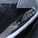 PRADA Tote Bag Nylon Black Silver Auth 151507-19