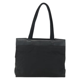 PRADA Tote Bag Nylon Black Silver Auth 151507 - 0