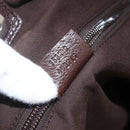 GUCCI GG Canvas Tote Bag Beige Silver 153213 Auth 151508-12