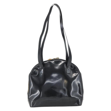 GUCCI Bamboo Shoulder Bag Patent leather Black Gold 001 2214 1649 Auth 151510 - 0