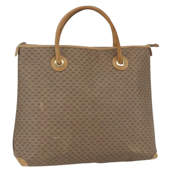 GUCCI Micro GG Supreme Tote Bag PVC Beige Gold 002 4868 39 Auth 151511