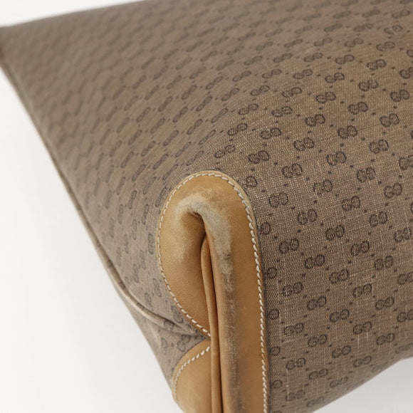 GUCCI Micro GG Supreme Tote Bag PVC Beige Gold 002 4868 39 Auth 151511