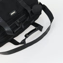 GUCCI Boston Bag Nylon 2way Black Silver Auth 151512-7