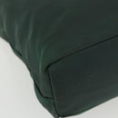 PRADA Tote Bag Nylon Green Silver Auth 151513-15