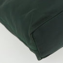 PRADA Tote Bag Nylon Green Silver Auth 151513-9