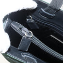 PRADA Tote Bag Nylon Green Silver Auth 151513-10