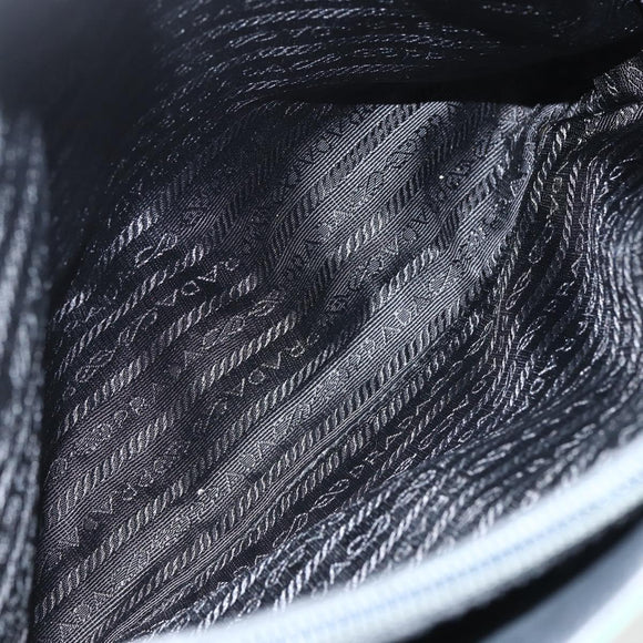 PRADA Tote Bag Nylon Green Silver Auth 151513