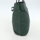 PRADA Tote Bag Nylon Green Silver Auth 151513-3